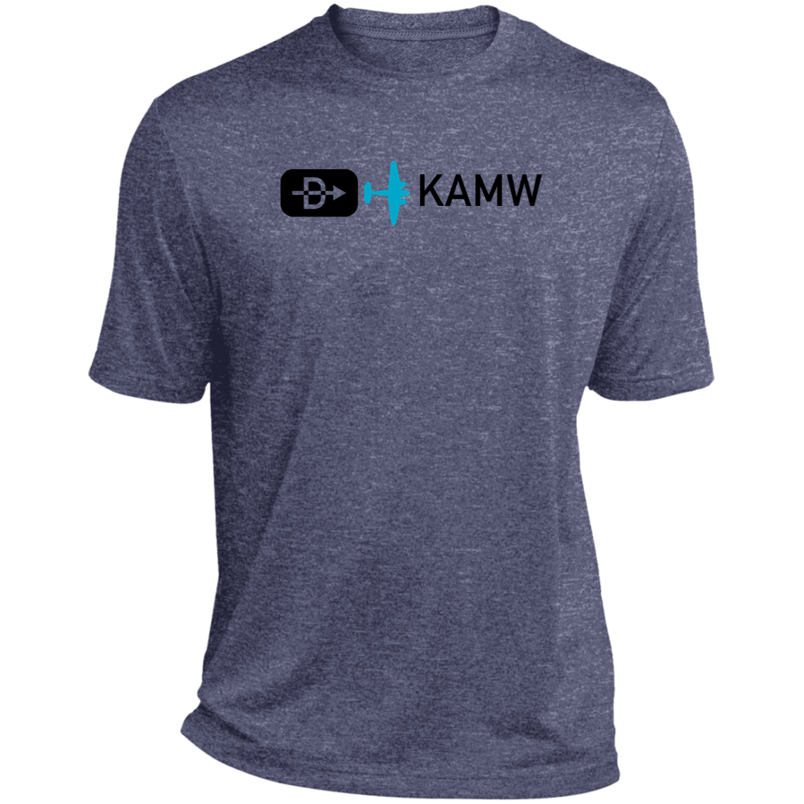 Direct to KAMW, BLK Beech 18. ST360 Heather Performance Tee