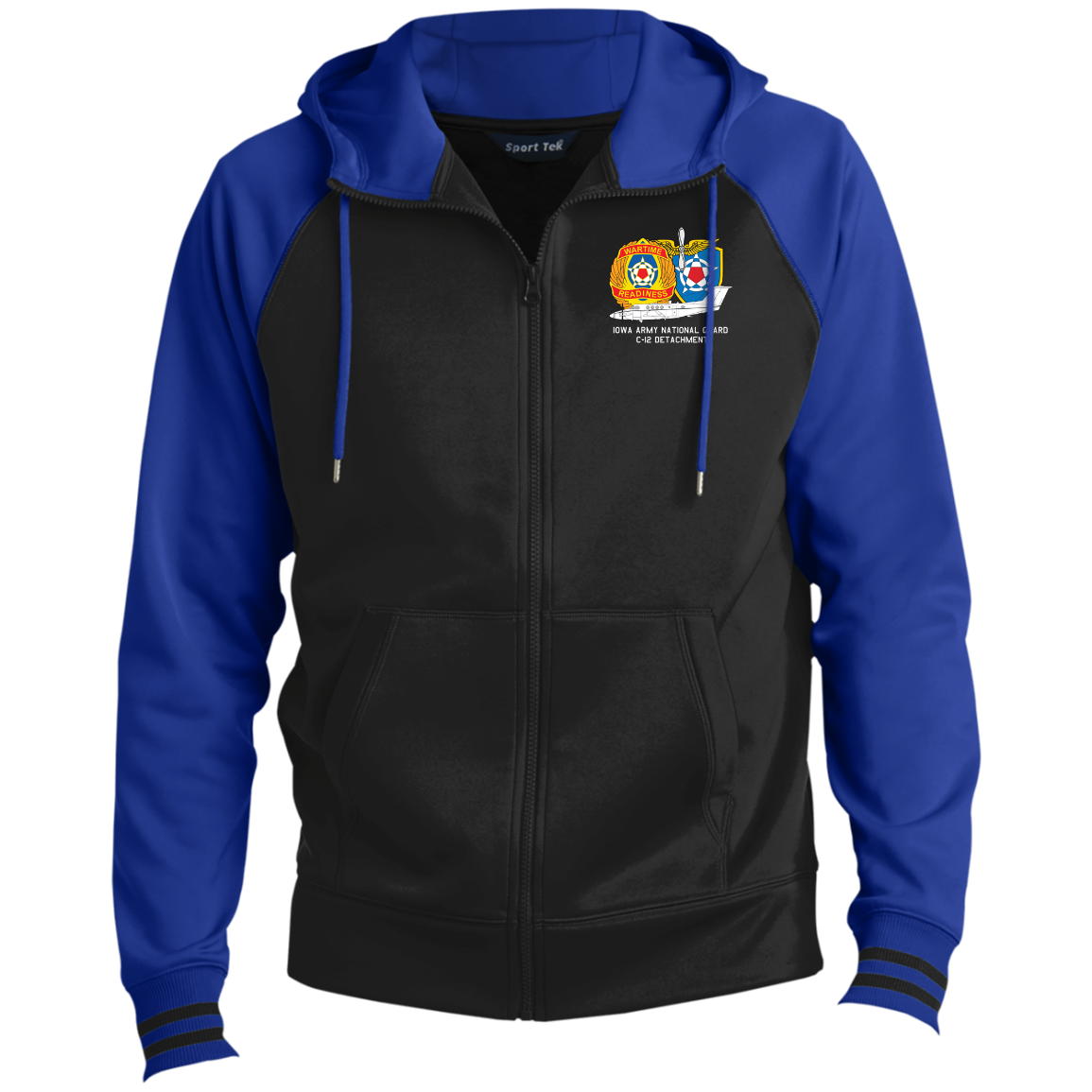 Iowa C-12 Det. ST236 Men's Sport-Wick® Full-Zip Hooded Jacket