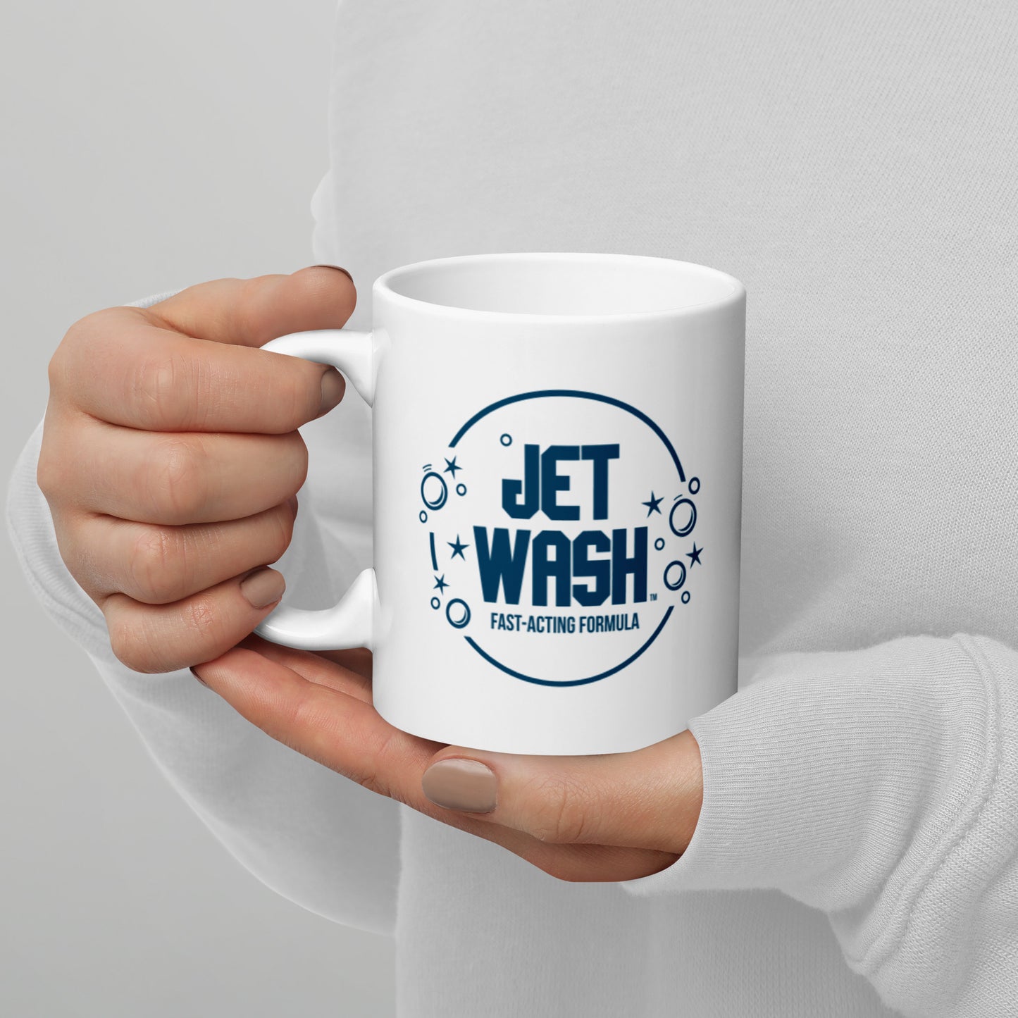 Jet Wash | White Glossy Mug
